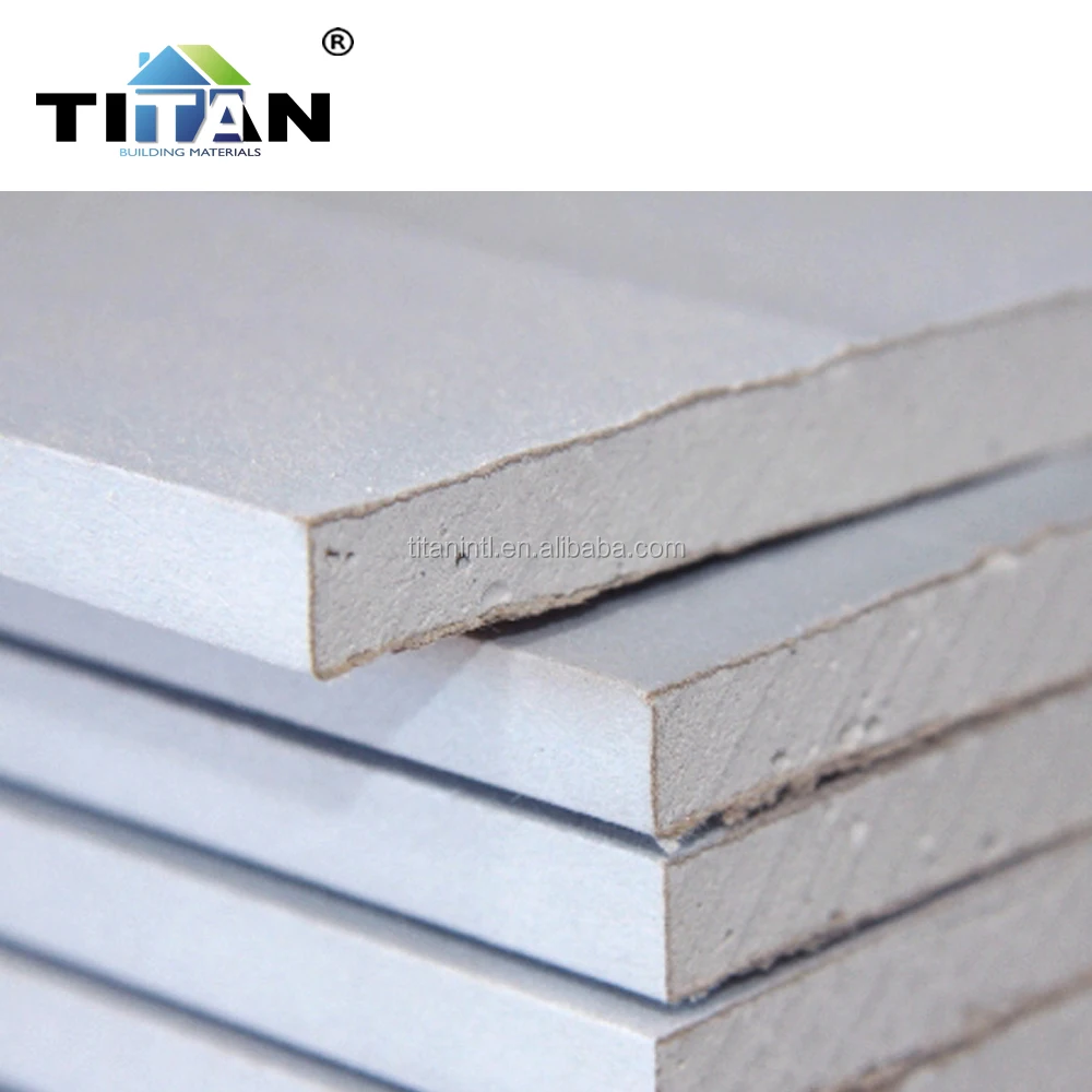 Density of Gyproc Gypsum Board in Guangzhou Pure Gypsum Powder;quality Wood-pulp Paper;fiber Glass;adhesive,etc 7~15.9 Mm