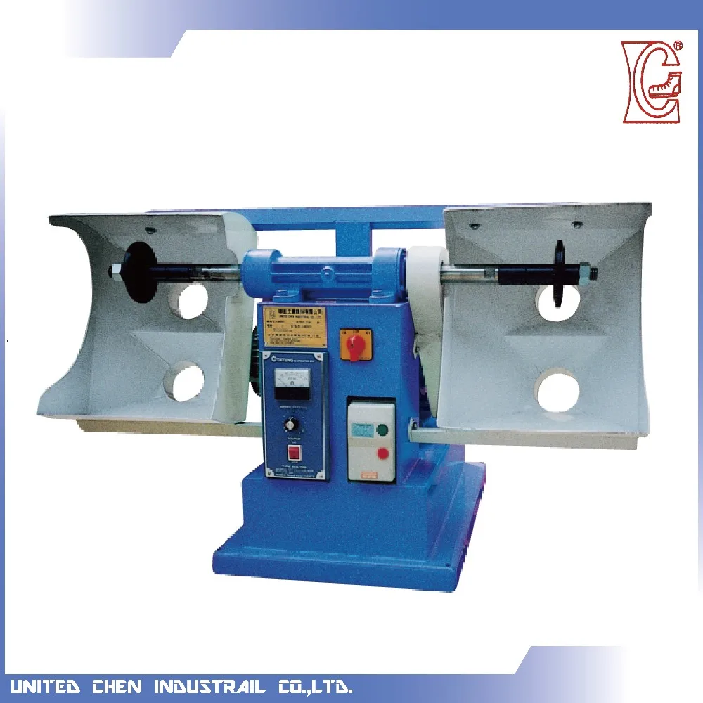 
stepless variable speed grind roughing shoe machine for double head 