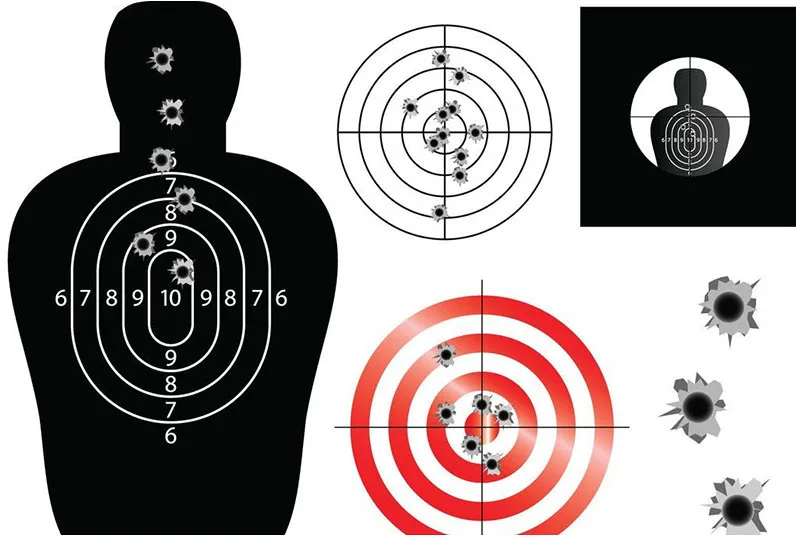 Рождественские современные популярные наклейки с тремя силуэтами на заказ, неоновые апельсиновые наклейки Bullseye