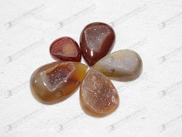 Factory price gemstone druzy agate stone for jewelry making