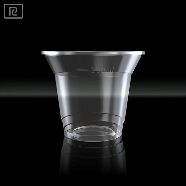 U290-C PP 10oz 300ml disposable transparent ice cream container plastic cup with lid