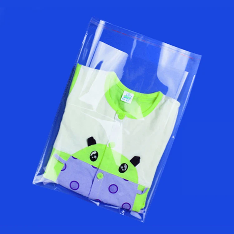 Custom Printing Opp Poly Self-Adhesive Flap Bag BOPP Retort Pouch for Packaging Shoes and Jewelry with Suffocation Warning