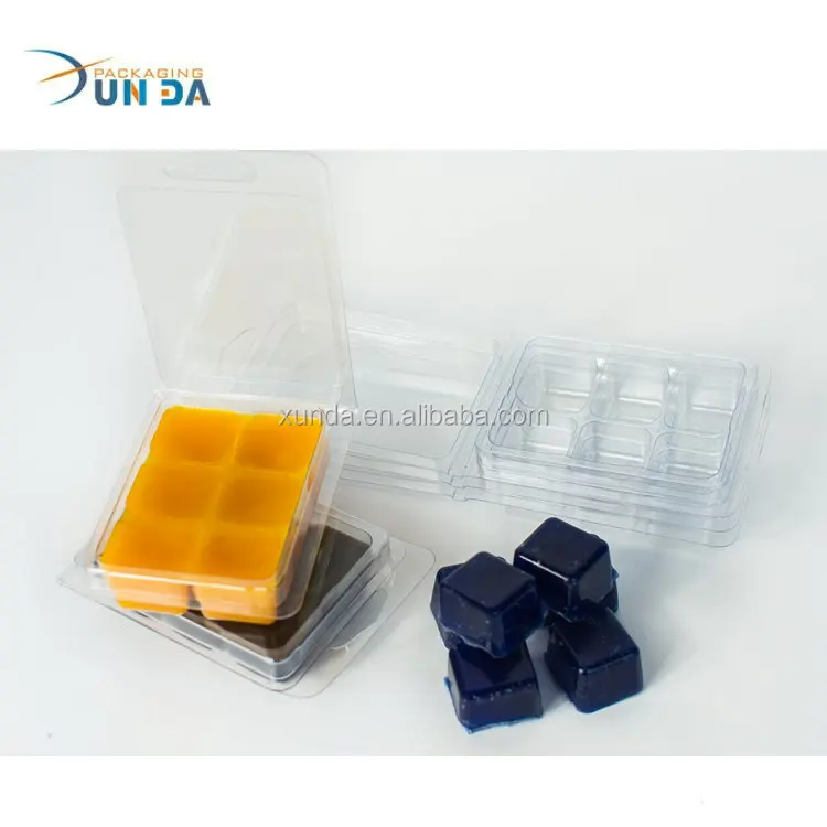 
Wholesale Vacuum Formed PET/PVC Plastic 6 Cavity Wax Tray Clamshell Packaging 