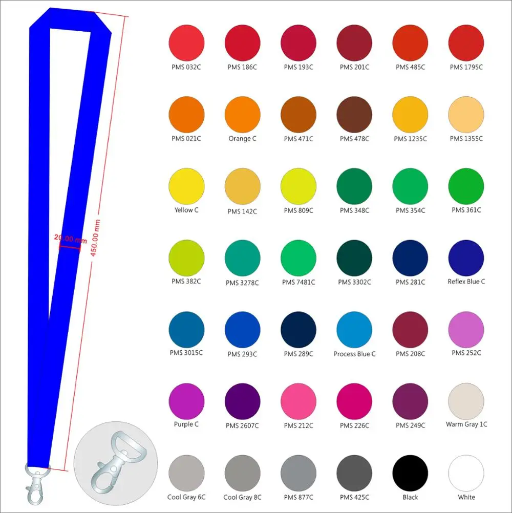 Cheap China Wholesale Promotional Custom Plain Nylon Cell Phone Blank Neck Strap Lanyard Keychain