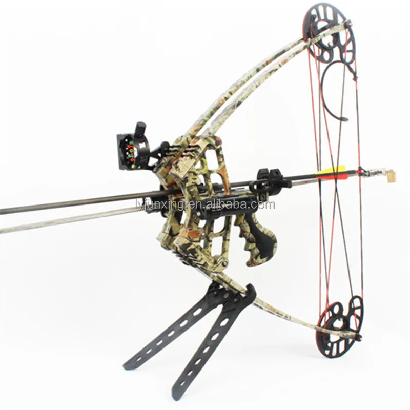 Camo Hunting Bow Set Triangle Hunting Compound Bow & Arrow Set