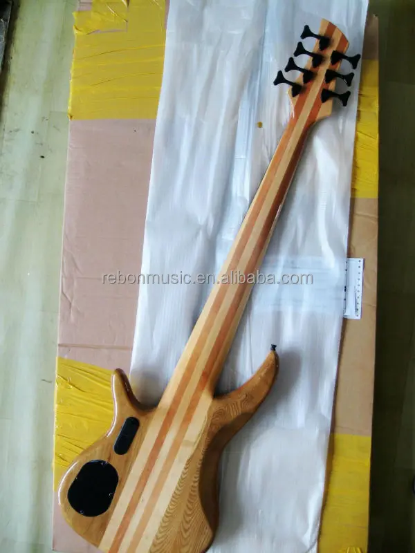 Weifang Rebon 7 string neck through body electric bass Guitar