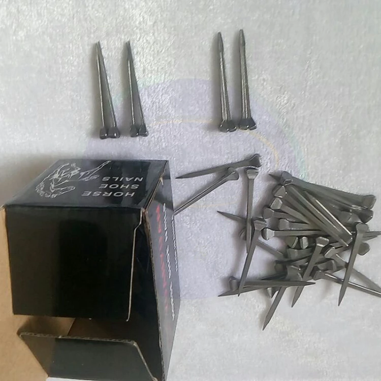 Chinese horsesoe nail factory direct wholesale prices in bulk horseshoe nail sizes image