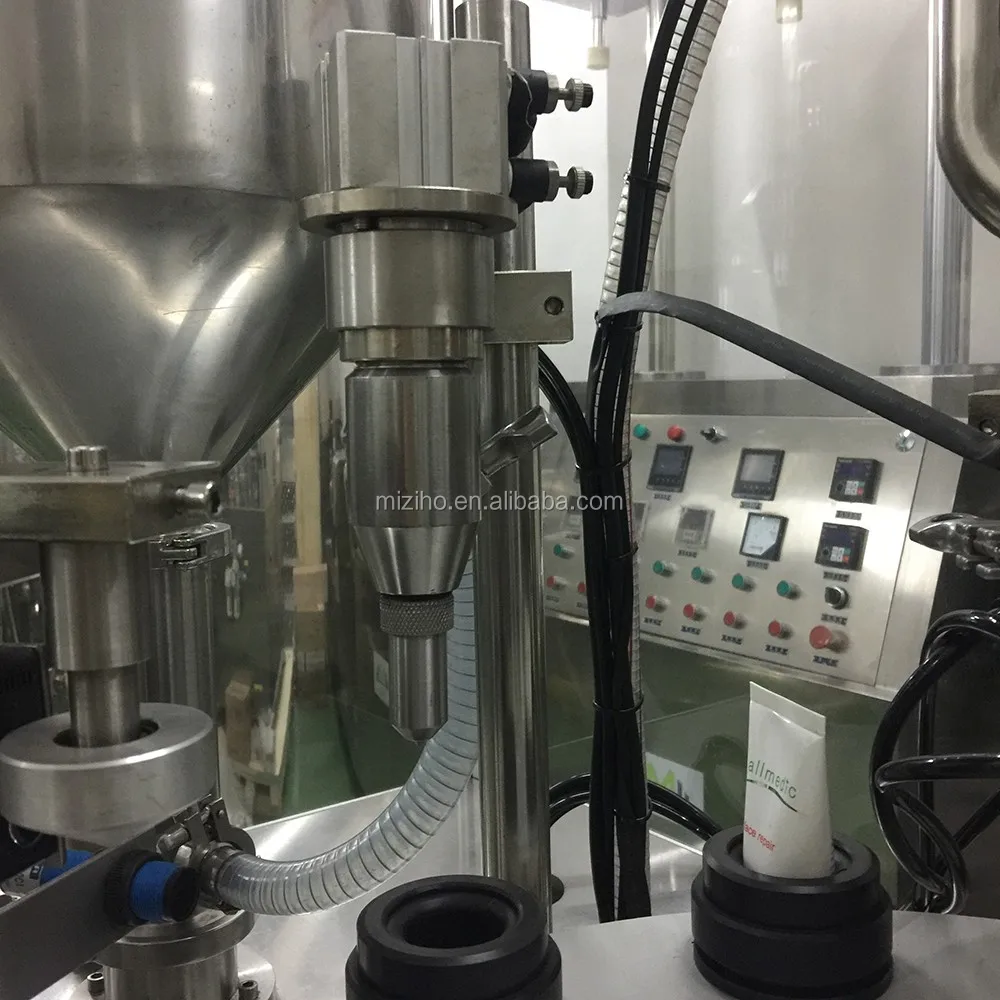 High quality cosmetic hand cream or hair gel tube filling and sealing machine