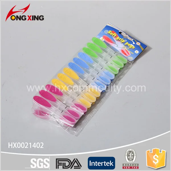 Plastic Clothespins Laundry Clips Soft Grip Pegs Clothes Line Clips