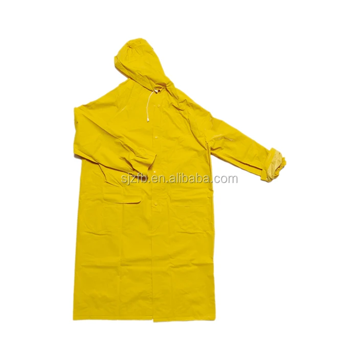 Heavy duty PVC/Polyester raincoat and pants with low price