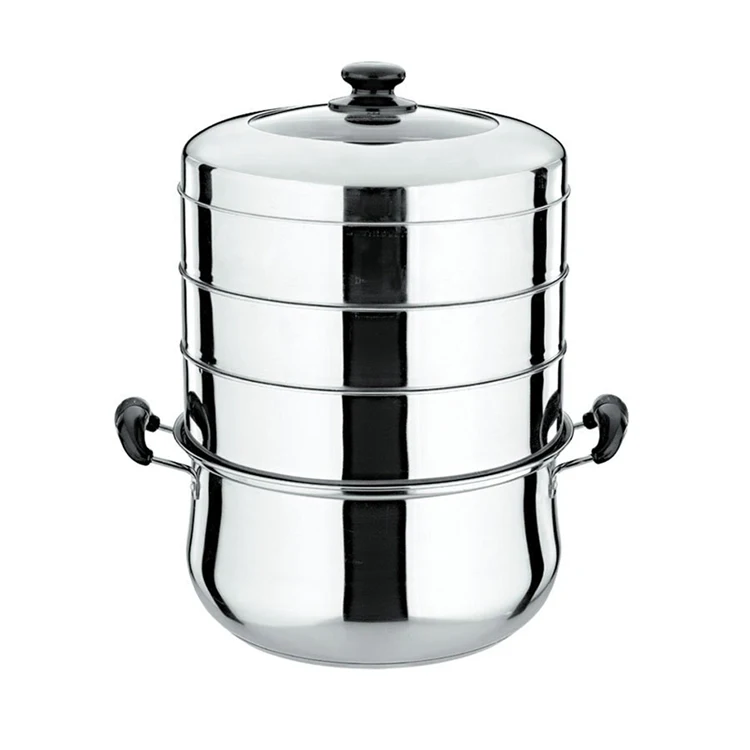 
Efficient Energy Saving Stainless Steel Stackable Steamer Pot double boiler 