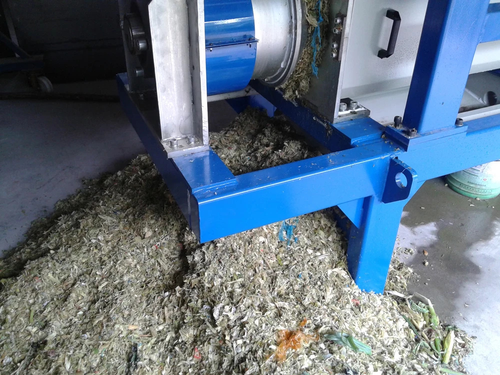 food waste depackaging and separating machine
