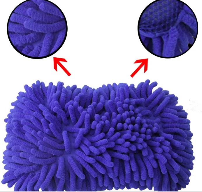 Hot selling Super absorbent towel chenille washing - car Glove Car protection car coating sponge