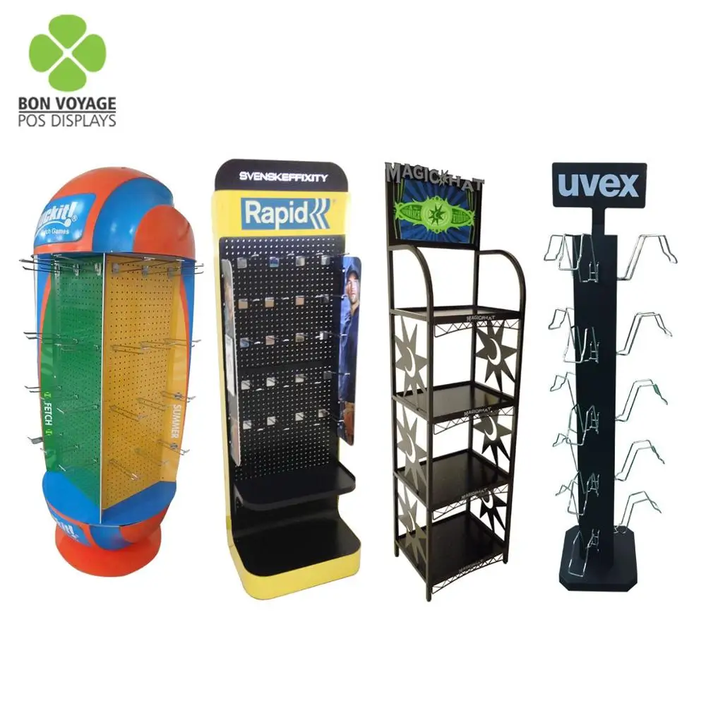 Retail store rotating wooden door lock display stands for hardware