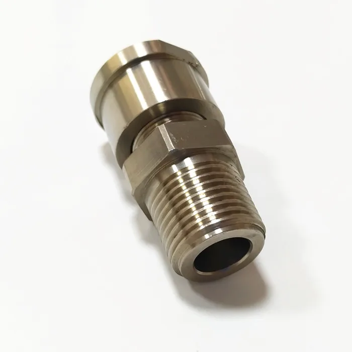 CNC turning machining of titanium alloy gasoline valve connection screw