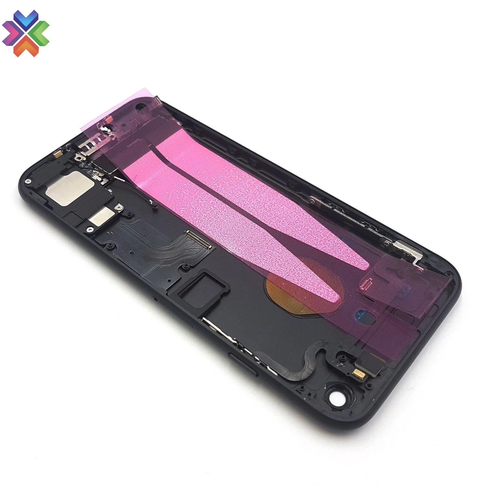 For iPhone 7 7Plus Housing Back Glass Case Rear Battery Door Cover Replacement Completed