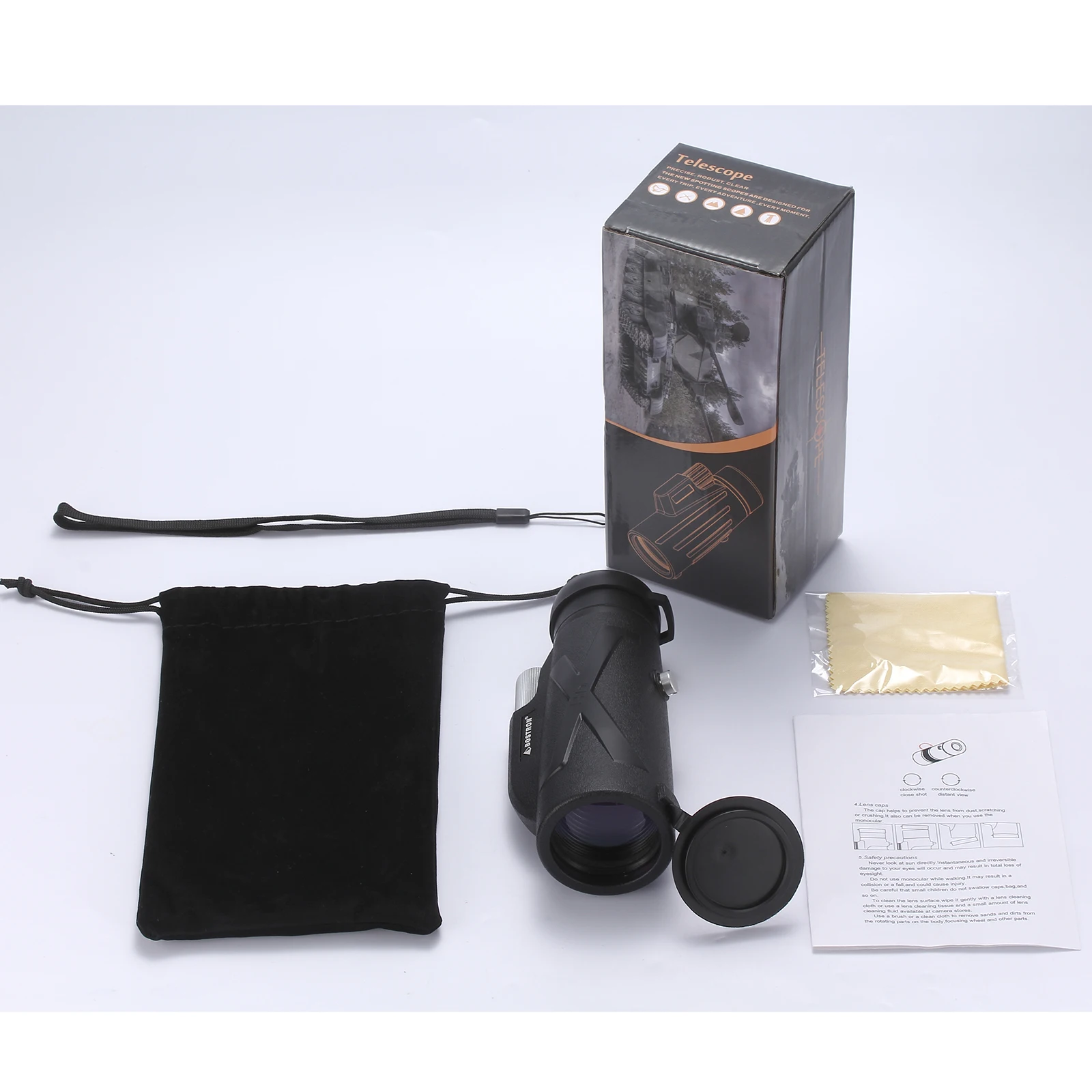 Factory supplier  BK7  8x42 Monocular Telescope  Camping Hiking Sports
