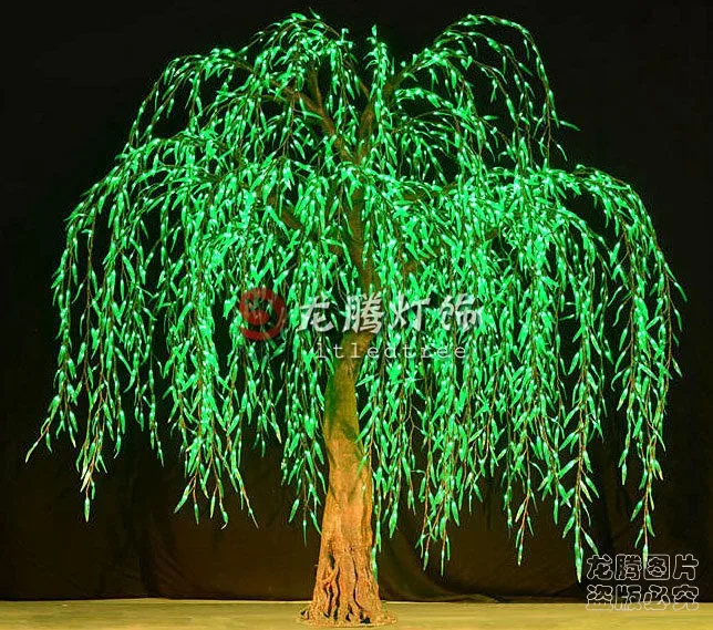 Wholesale outdoor Professional landscape artificial led weeping willow tree light