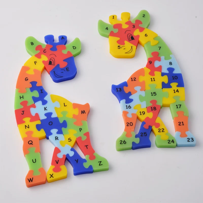 
Safe Cartoon Funny Silicone Educational Jigsaw Puzzle 