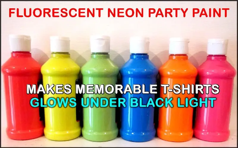 
Fluorescent Black Light Acrylic Paint 