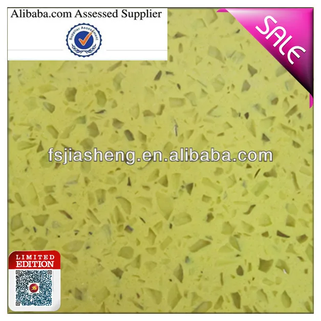 Cheap Quartz Solid Kitchen Surface Light Green Onyx Sparkle Quartz Stone Countertops