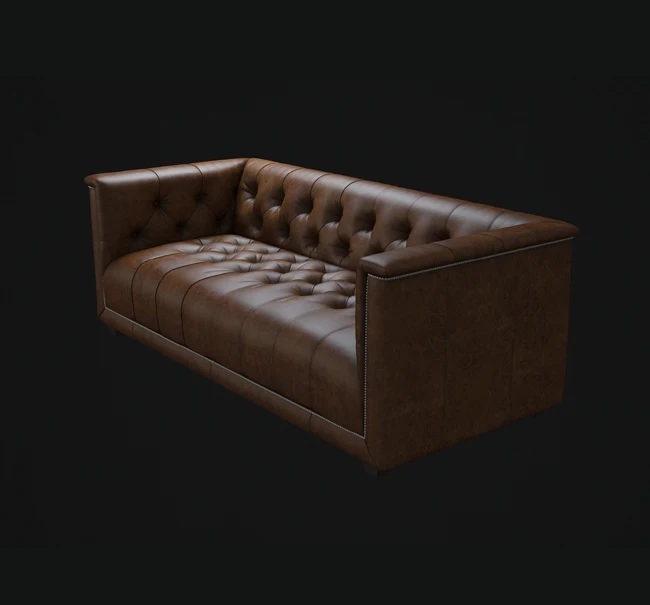 2-местный кресло в винтажном стиле; Итальянская кожа/Германия дизайнерский диван на двоих