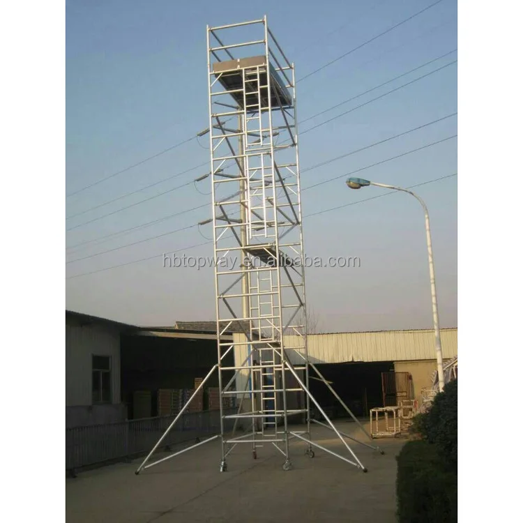 Easy Fold and Safety Frame upright aluminum scaffold Working Platform tower