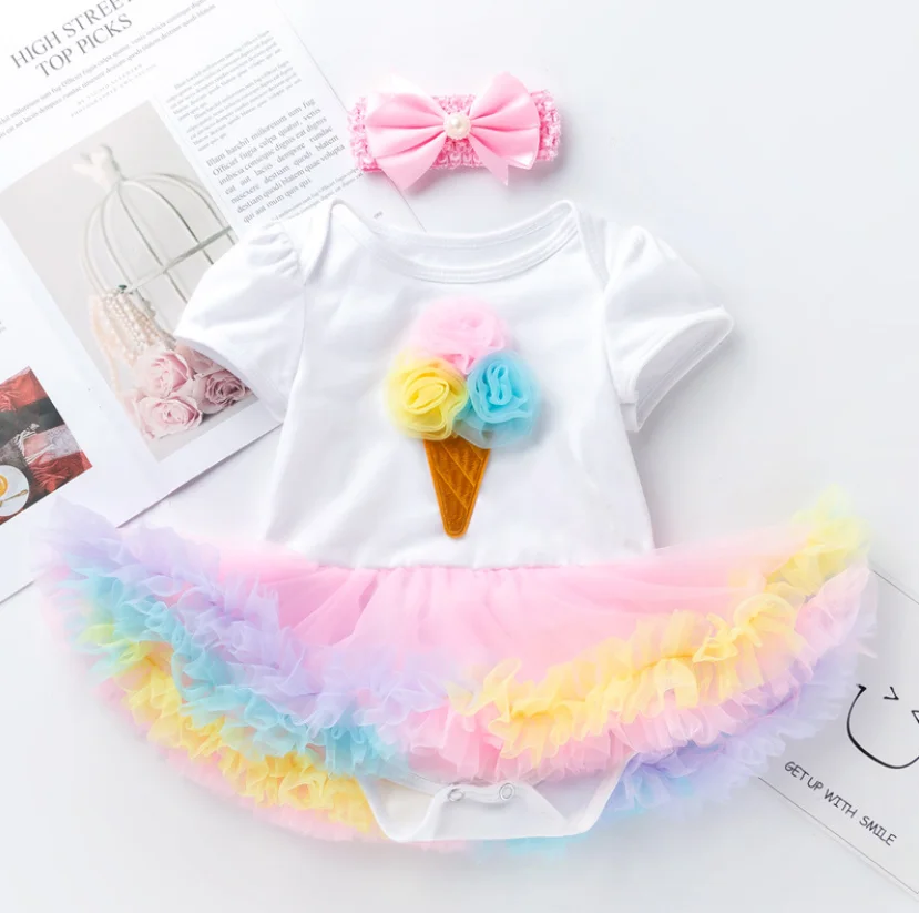 
Classical ballet tutu Child ballet tutu Baby Romper Skirt Two-Pieces Suits Girls Tutus baby first birthday dress tutu 