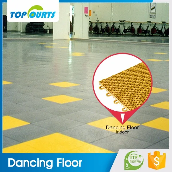 Flooring manufacturer directly supply durable folding dance room plastic flooring