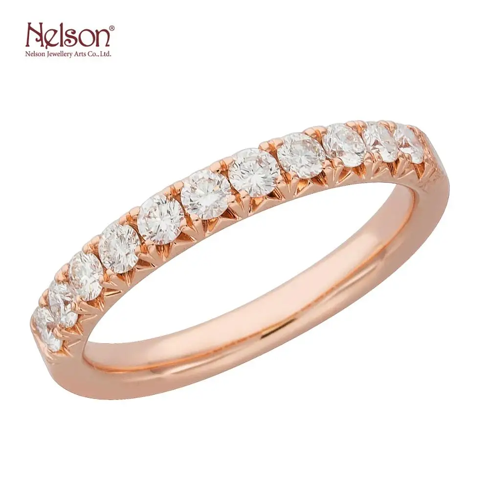 Zero risk Award Winning Factory Wholesale price no MOQ Factory Love 18K White Yellow Rose Gold Party Band Ring For Wife