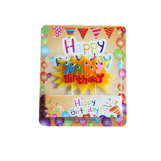 Rainbow amazing funny birthday candle