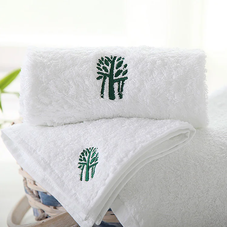 5 stars luxury hotel bath hand face towel , hotel white pool 100% cotton face towel