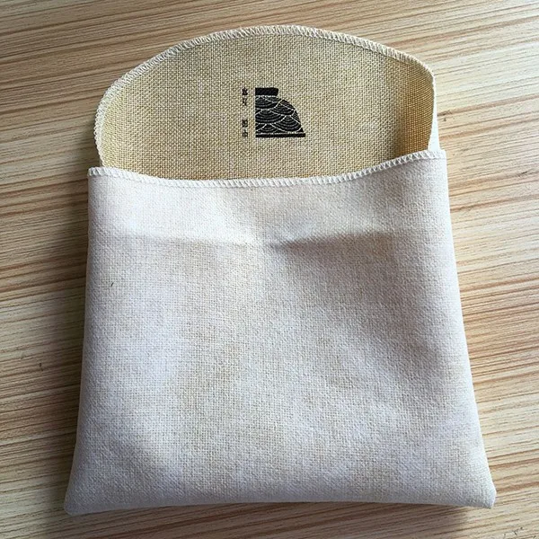Customized Jute Burlap envelop bag hemp bag  with printing logo