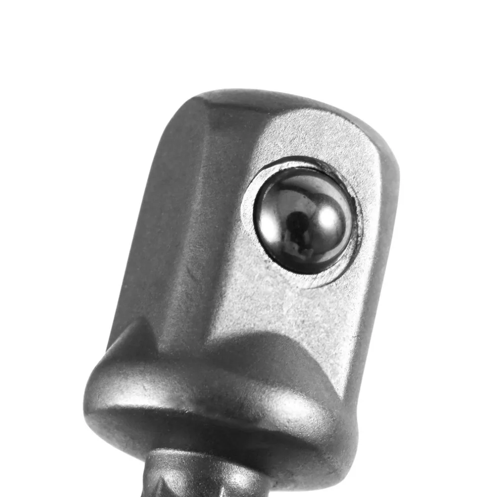 3PC Power Tool Accessories Hex Shank Sand Blasted Square Nut Driver 1/4' 3/8' 1/2' Square Nut Driver Extension Socket Adapter