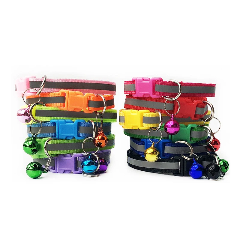 Pet products light-reflecting dog collar cat collar Available in 12 Colors