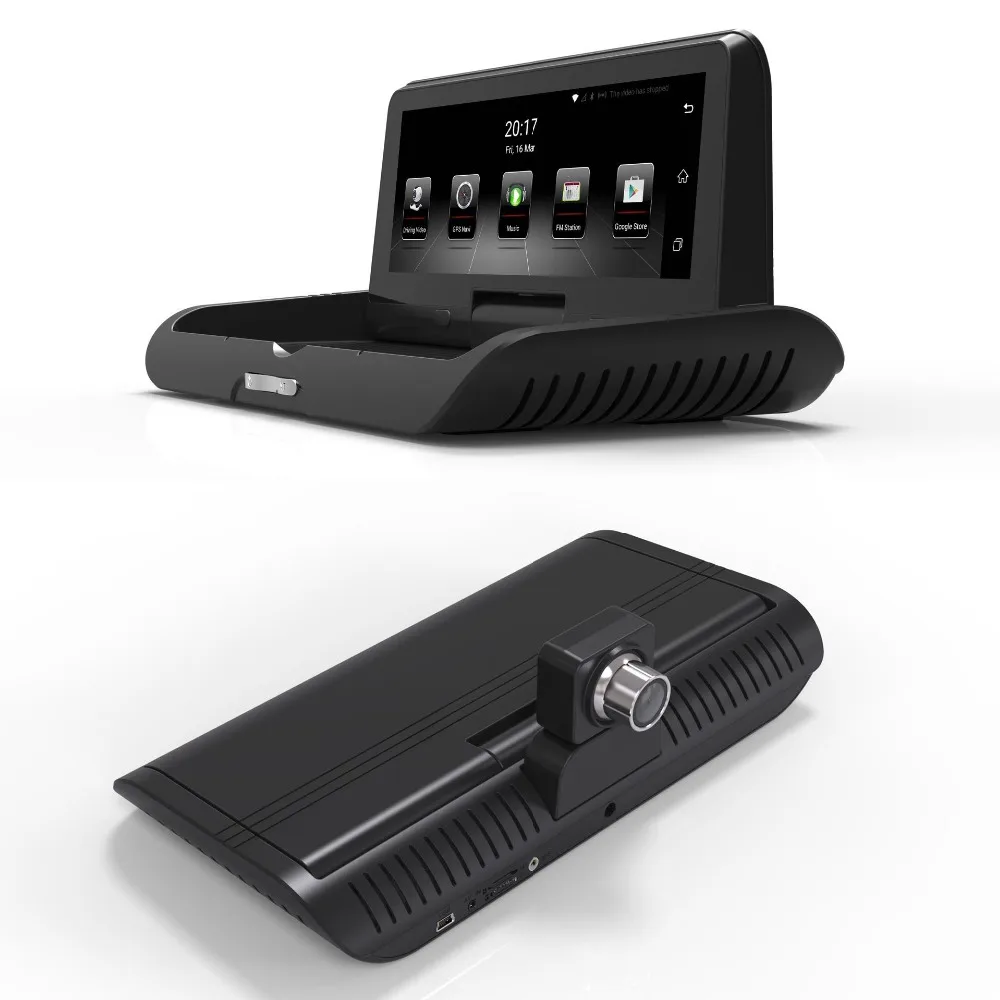 Electric folding Car DVR 8' 4G Android 1080P Full HD Car GPS Navigator DVR Camera ADAS Dual Lens Night Vision Video Recorder