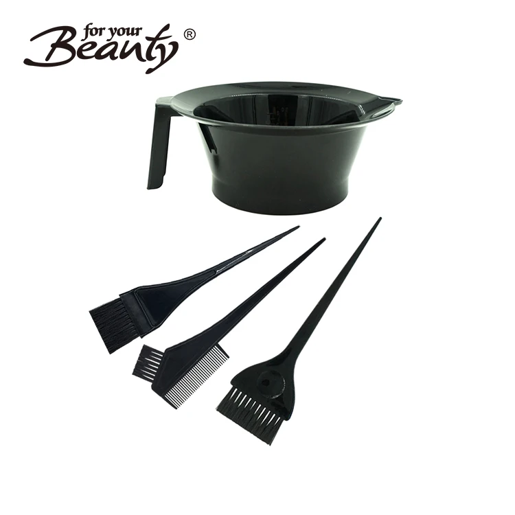 Plastic Dyeing mixing Bowl Brush Comb Set Hair Coloring Tools Kit