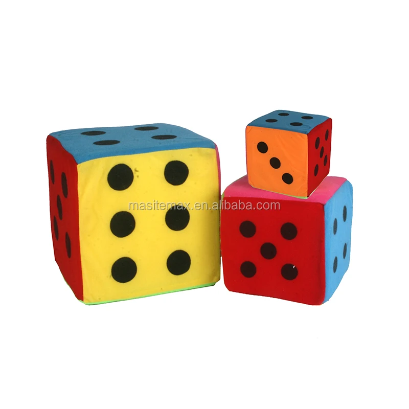 fabric stuffed sponge soft kid big dice toy set,dice game,kocke terninger dobbelstenen dadi Dados Wurfel Les des custom dice