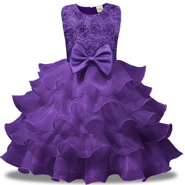 Winterale Little Girls Pageant Dresses Girls Puffy Dresses Children Summer Flax Ball Gown Medium Sunny Floral Candy Pure Color