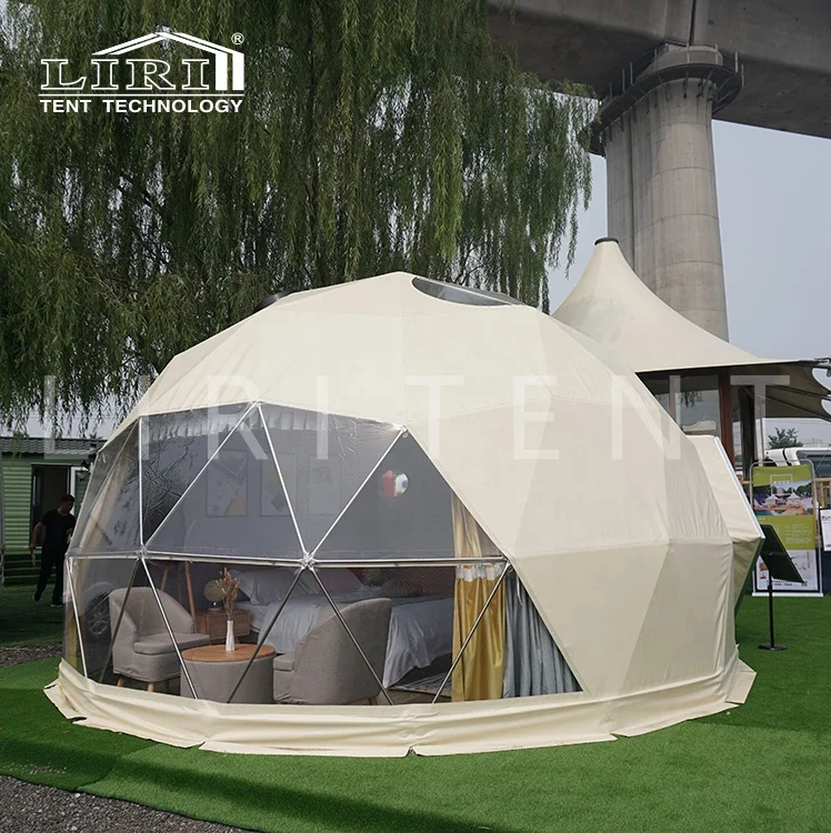 New Waterproof Half Dome Five Star Luxury Hotel Resort Dome Glamping Tent Factory Price