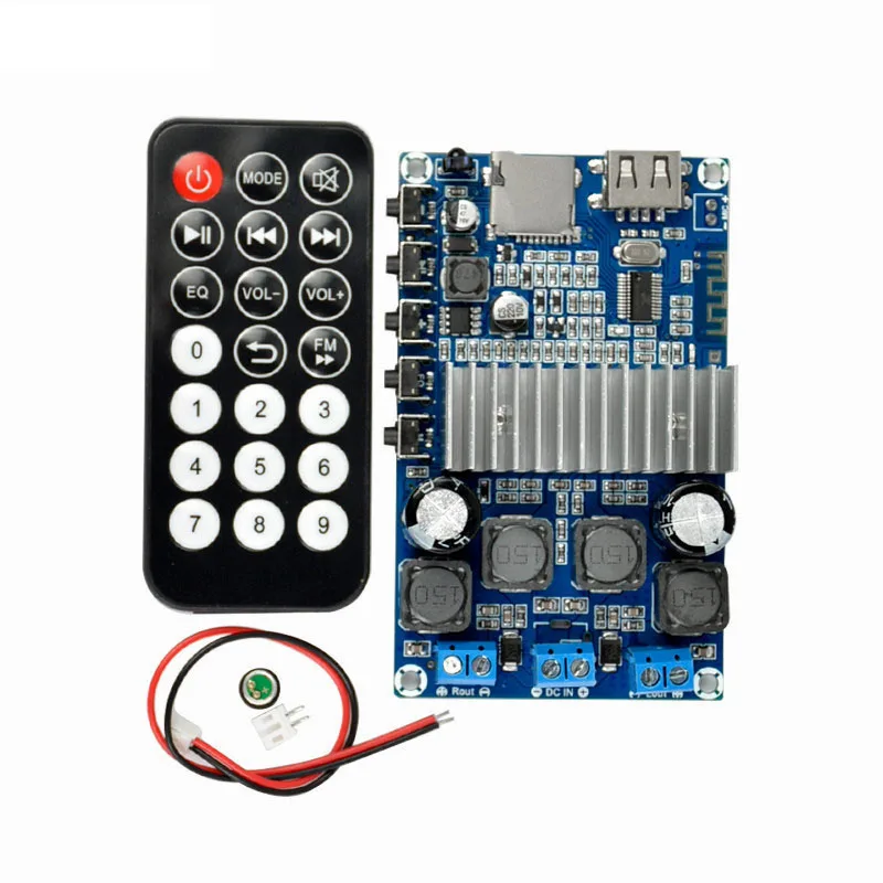 TPA3116 TPA3116D2 Wireless Amplifier Board 50W*2 FM Radio USB Decode WMA MP3 Calls wireless Receive Board