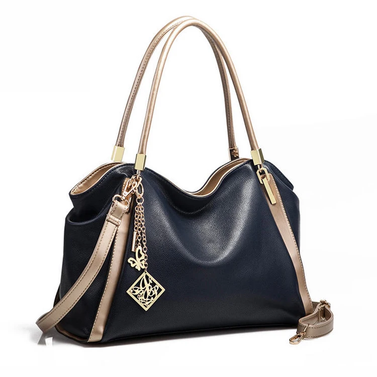 Newest Pictures Lady Fashion Handbag,leather Bags for Women Casual Tote Single Landscape Polyester Chains Zipper