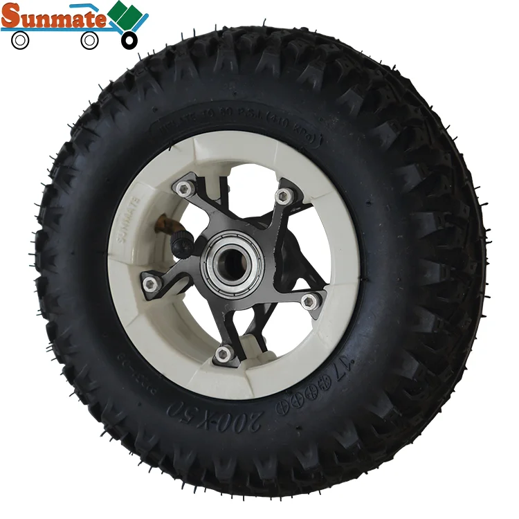 6 7 8 inch new design model solid alloy pneumatic wheel electric freestyle scooter inflatable rubber big wheel