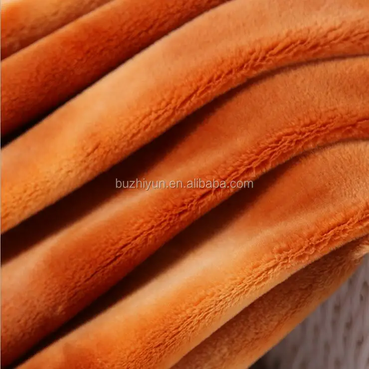 polyester spandex super soft velboa fabric for thermal underwear