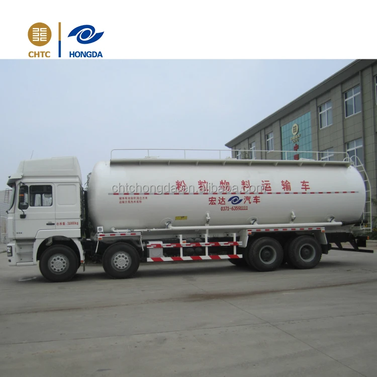 
China 3 axles powder material bulk cement semi-trailer transport tanker truck 