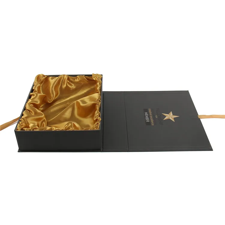 luxury black gift cardboard box soft touch packaging