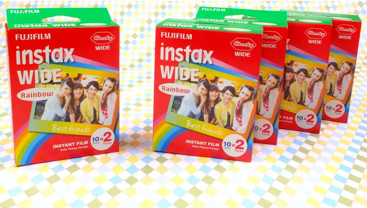 
Fujifilm instax wide rainbow film 5inch for Instax Camera w210, W300 instax film 