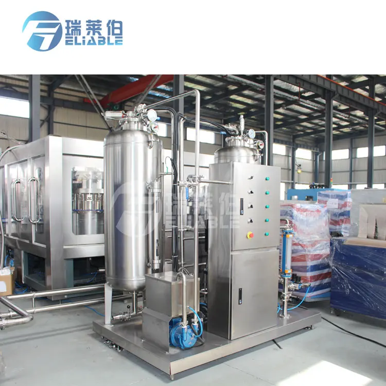 
QHS-1500 Small Scale Single Tank Automatic Carbonated Soft Drink Mixer / CO2 Mixing Machine 