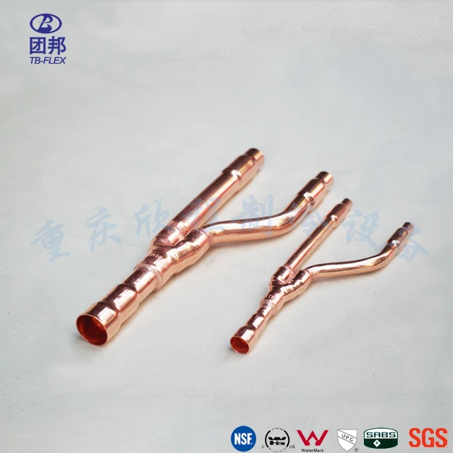 Central Air Conditioner Copper Disperse Pipe Branch Pipe  for Daikin 33T VRF System
