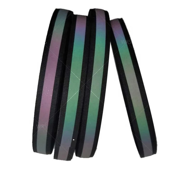 100% Polyester Reflective Safety Fabric 5 X 1.5cm Orange Luminous Color Woven Webbing Tape Rim Strip Material Sew-On Attachment